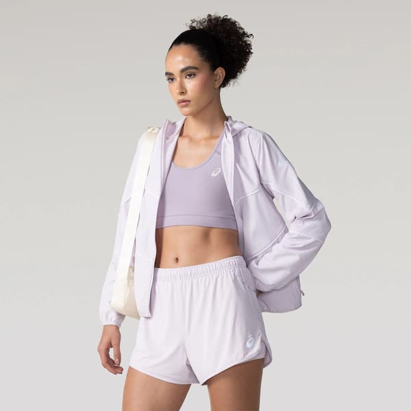 Short Feminino ASICS Pinstripe 2 em 1 Bolso Interno