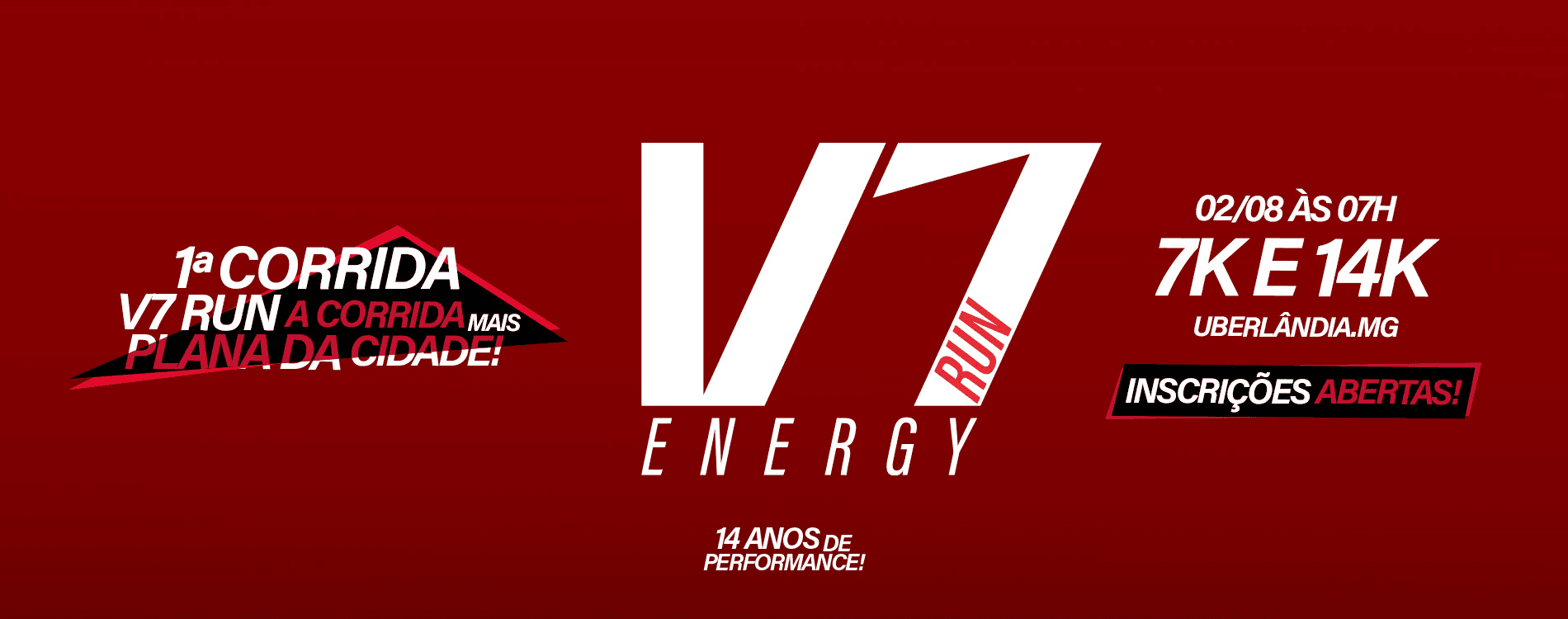 Corrida V7 Energy Run em Uberlândia, MG