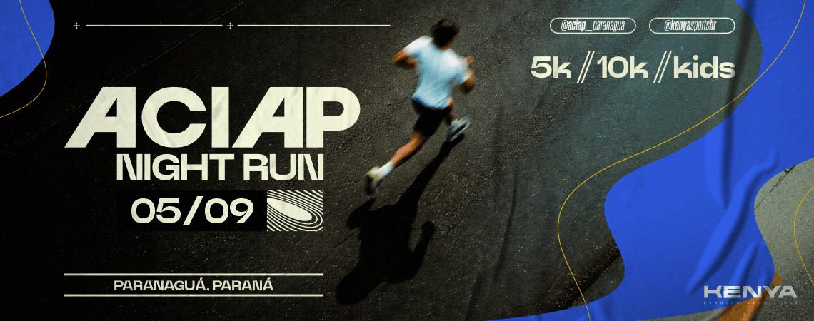 Corrida Aciap Night Run 2026 em Paranaguá, PR