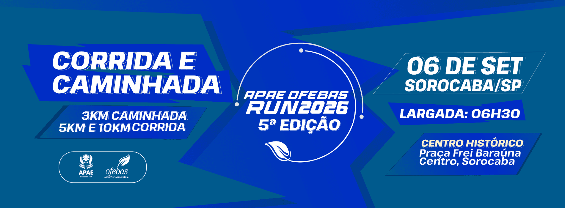 Corrida Apae Ofebas Run 2026 em Sorocaba, SP