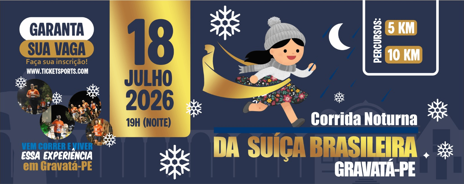 Corrida 1ª Corrida Da Suíça Brasileira - Night Gravatá em Gravatá, PE