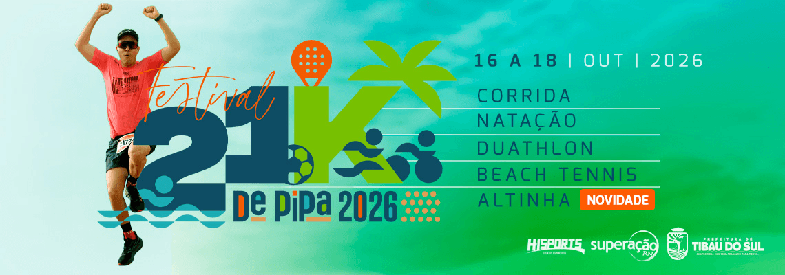 21k De Pipa - Festival 2026 — corrida em Tibau do Sul, RN