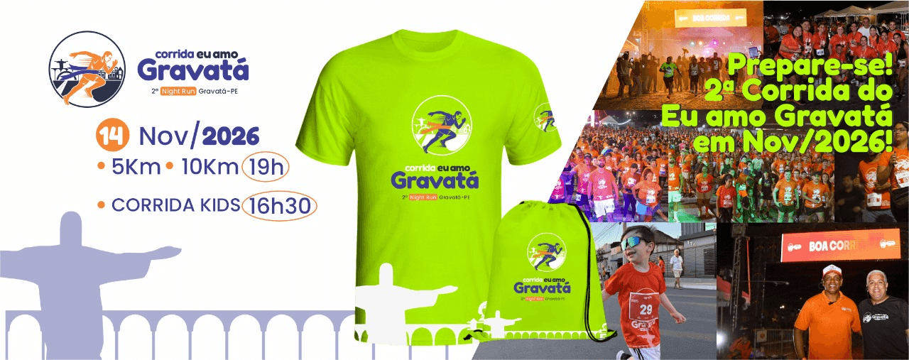 Corrida Corrida Eu Amo Gravatá - 2ª Night Run em Gravatá, PE