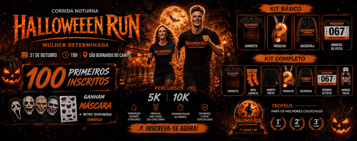 Corrida Halloween Run em São Bernardo do Campo, SP