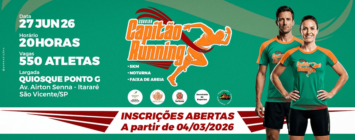 6ª Corrida Capitão Running — corrida em São Vicente, SP