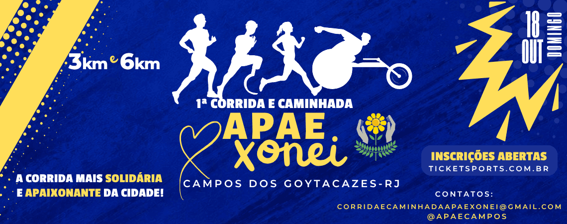 Corrida 1ª Corrida E Caminhada - Apaexonei em Campos dos Goytacazes, RJ