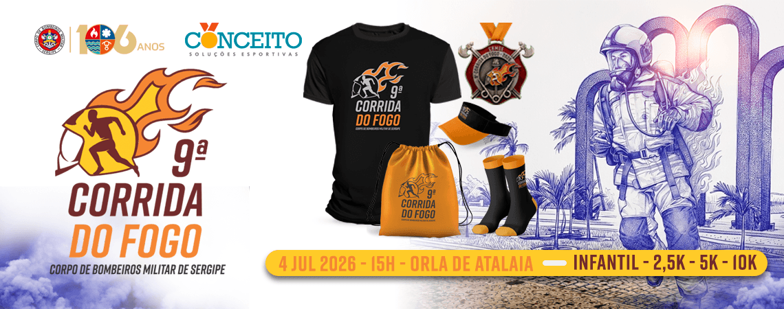 Corrida 9ª Corrida Do Fogo - Corpo De Bombeiros Militar De Sergipe em Aracaju, SE