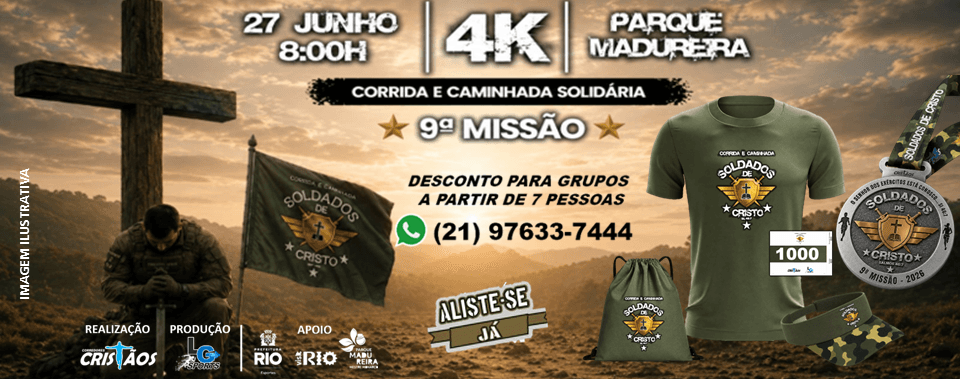 Soldados De Cristo 9ª Missão - Corrida E Caminhada Solidária — corrida em Rio de Janeiro, RJ