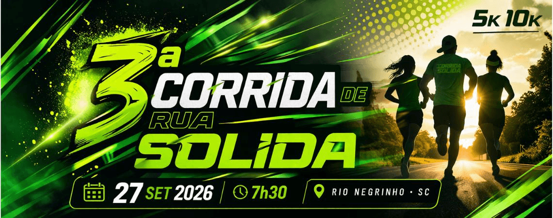 Corrida 3ª Corrida De Rua Solida em Rio Negrinho, SC