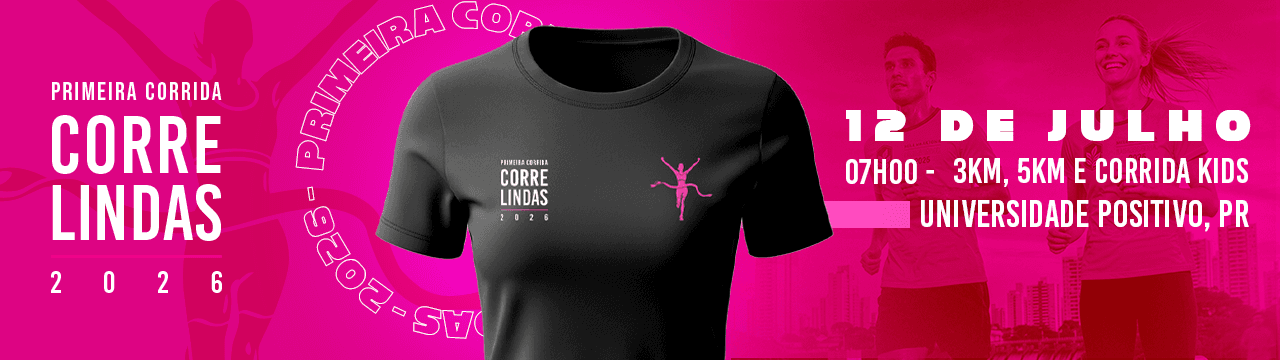 Corrida Corre Lindas 2026 em Curitiba, PR