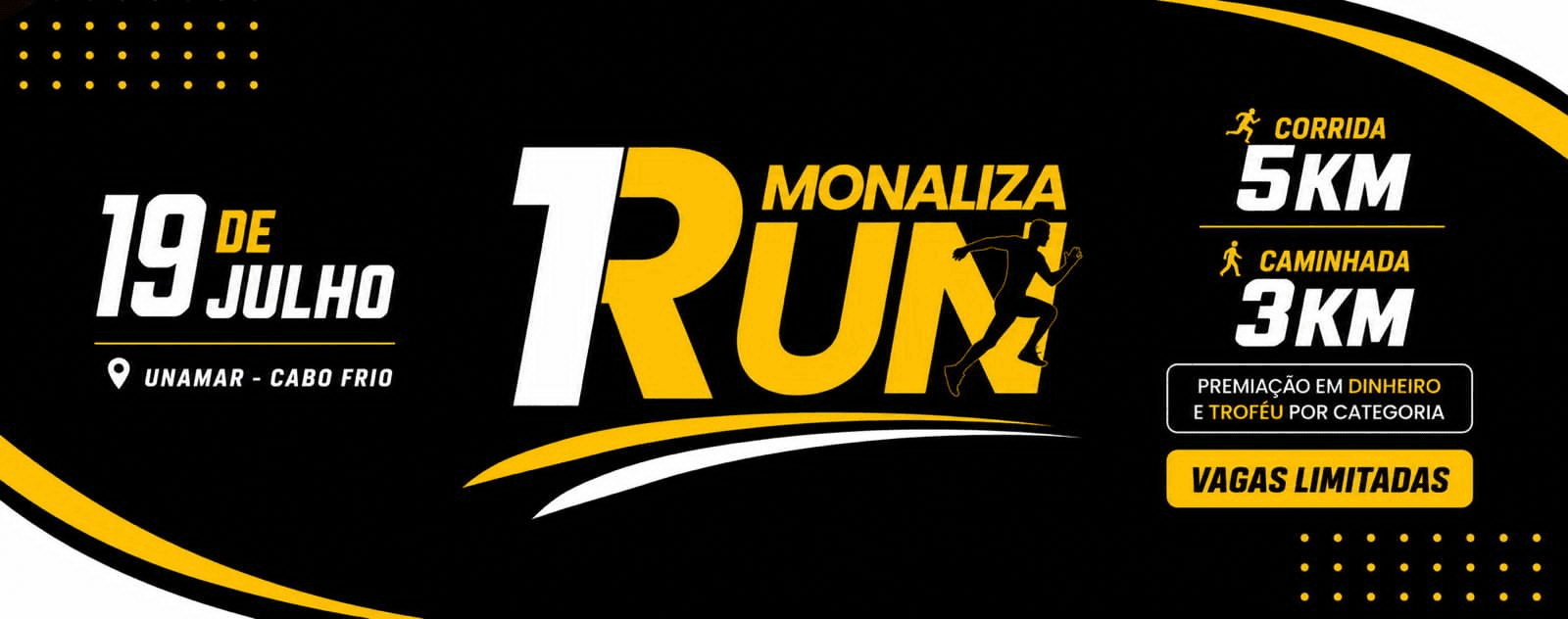 Corrida Monaliza Run em Cabo Frio, RJ