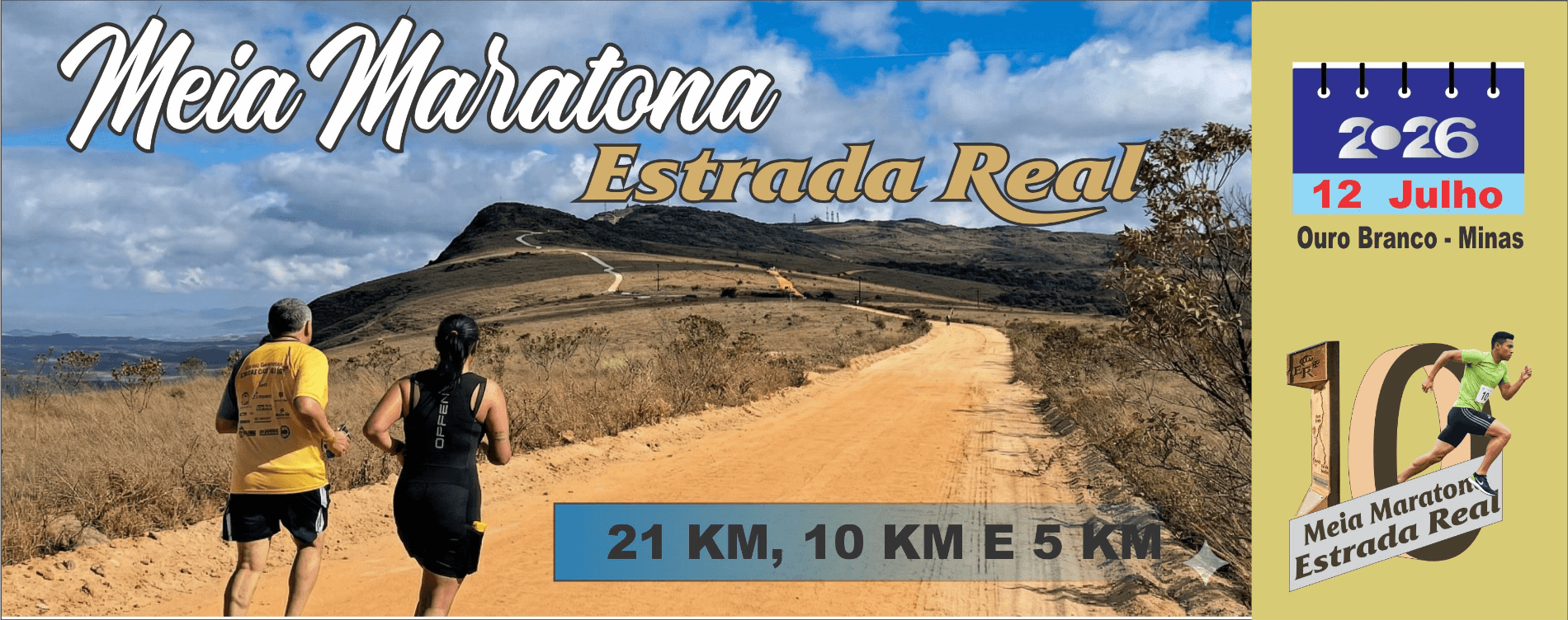 X Meia Maratona Estrada Real — corrida em Ouro Branco, MG