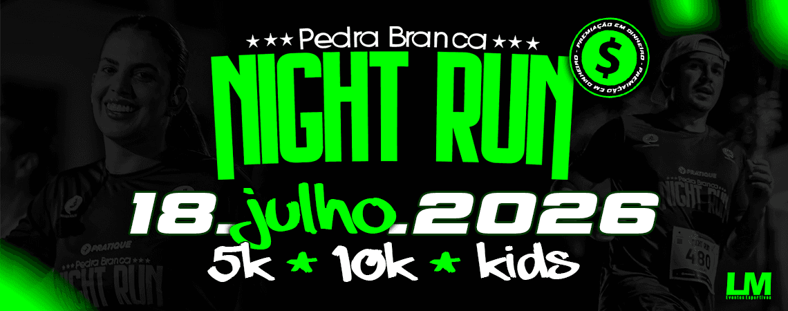 Corrida Pedra Branca Night Run em Palhoça, SC