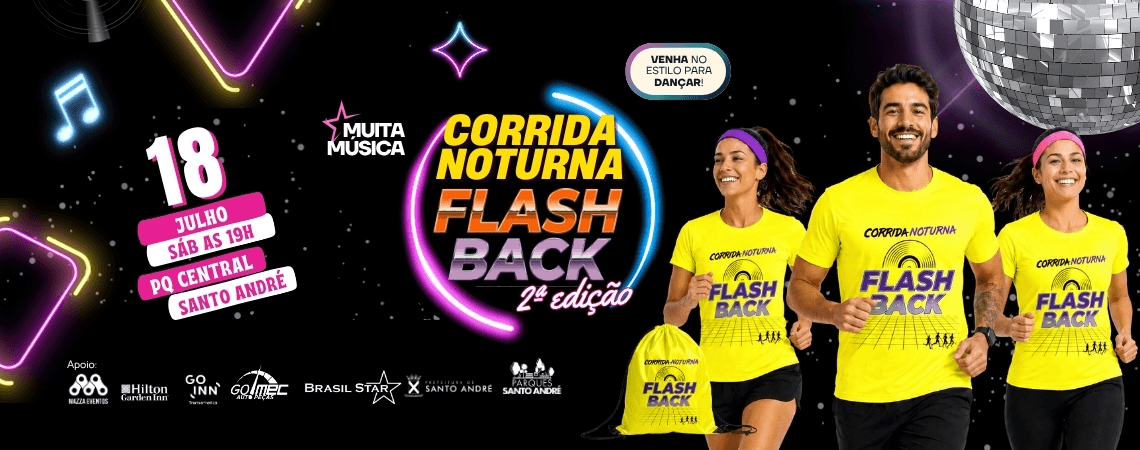 Corrida Corrida Noturna Flash Back 2 ª Edição em Santo André, SP