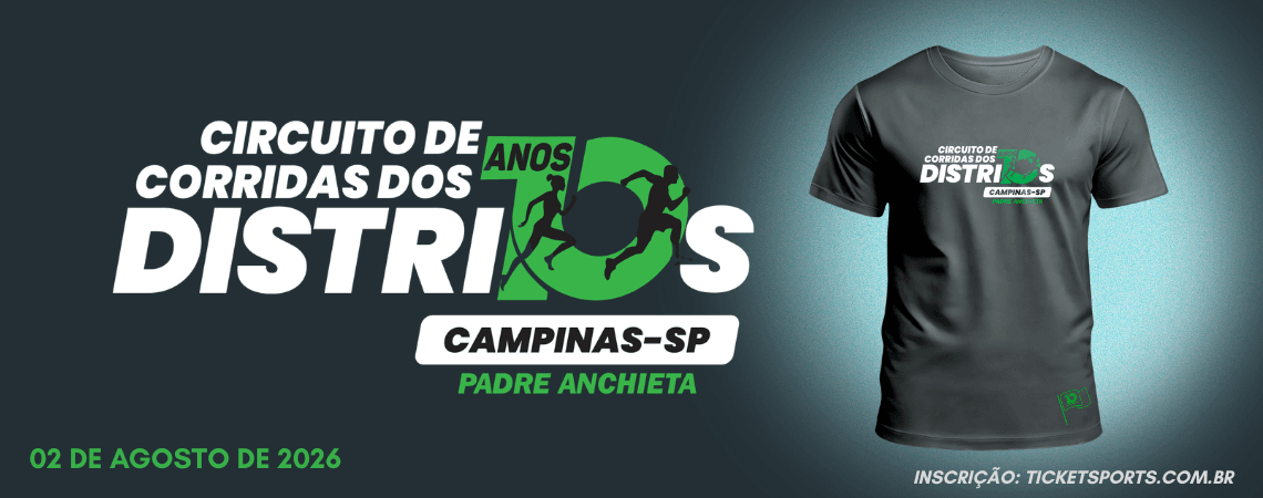 Corrida Circuito De Corridas Dos Distritos De Campinas 2026 - Etapa Padre Anchieta em Campinas, SP