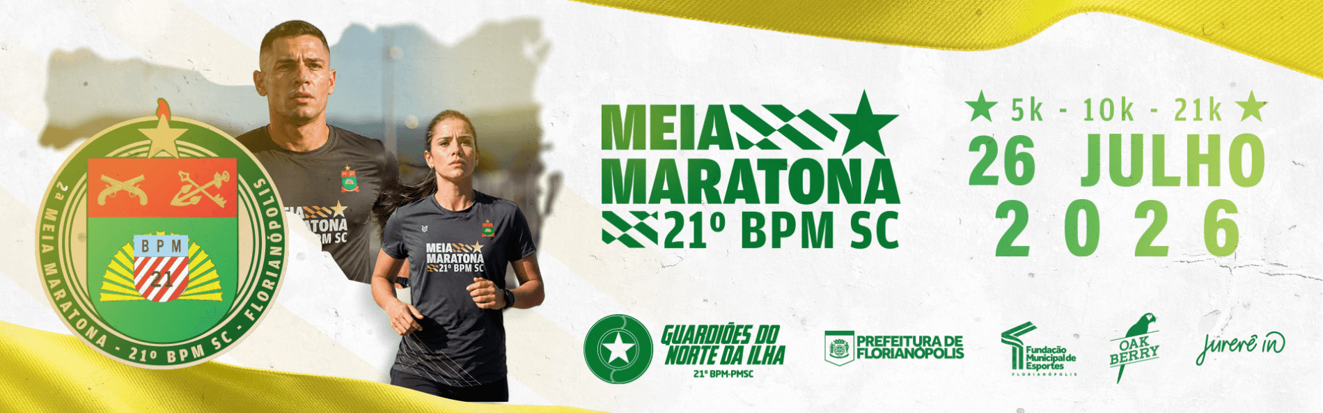 Corrida Meia Maratona 21º BPM SC 2026 em Florianópolis, SC