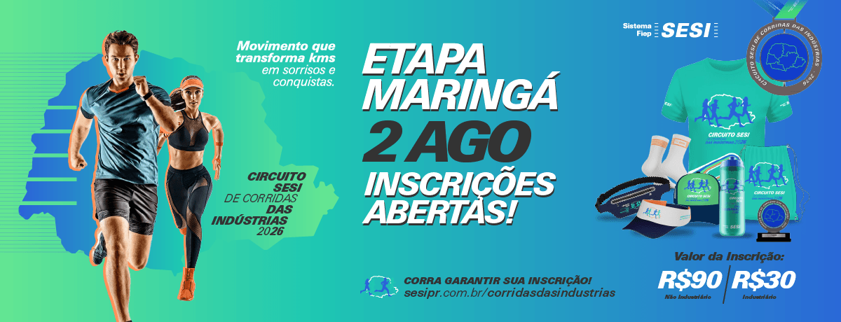 Corrida Circuito Sesi De Corridas Das Indústrias - Etapa Maringá em Maringá, PR