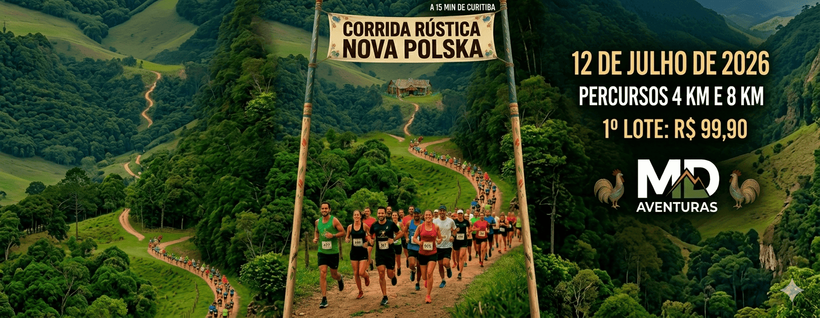Corrida Corrida Rústica Nova Polska em Campo Magro, PR