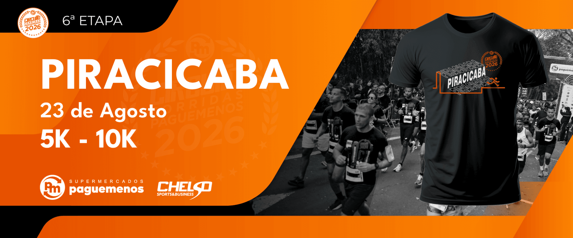 Corrida Circuito De Corridas Pague Menos - 6ª Etapa Piracicaba - 2026 em Piracicaba, SP