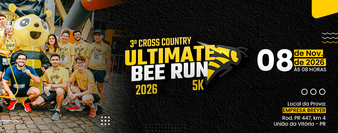 3º Cross Country Ultimate Bee Run 5K — corrida em União da Vitória, PR