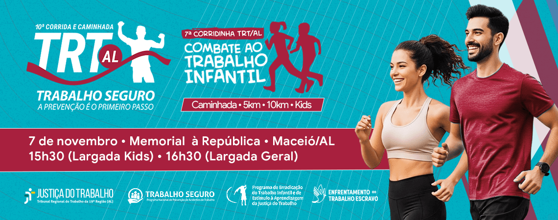 10ª Corrida TRT 19ª Al - Trabalho Seguro — corrida em Maceió, AL