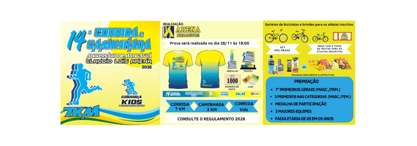 14 Corrida E Caminhada Aniversario De Mongagua — corrida em Mongaguá, SP