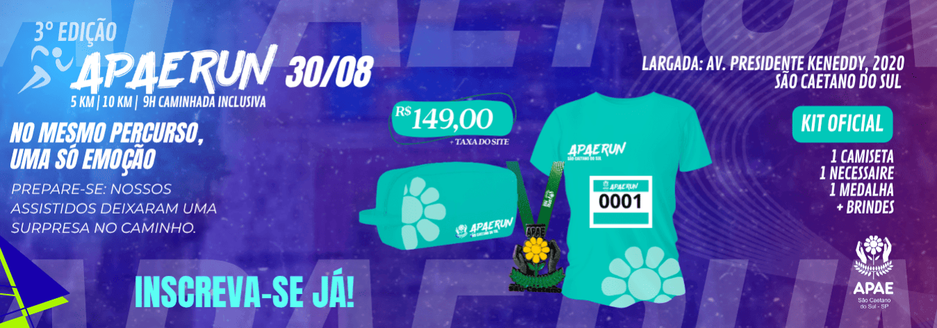 Corrida Apae Run 2026 em São Caetano do Sul, SP