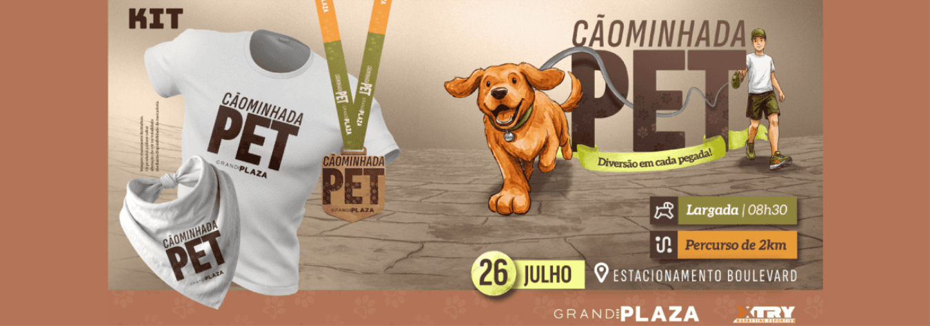 Caominhada Pet Grand Plaza — corrida em Santo André, SP